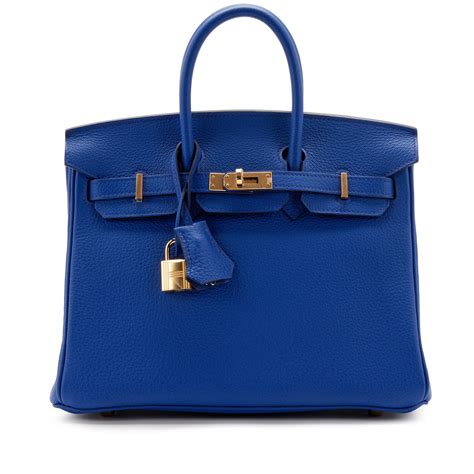 hermes birkin 25 blue electric|hermes birkin 25 retail price.